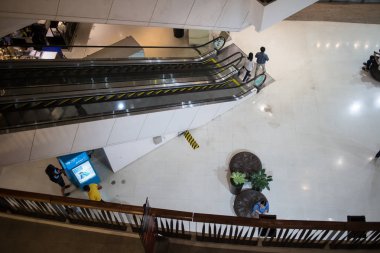 Chiangmai, Tayland - 21 Şubat 2019: Koltuk merkezi Festival Chiang mai içinde dinleniyor. Yeni iş Plaza Chiangmai.