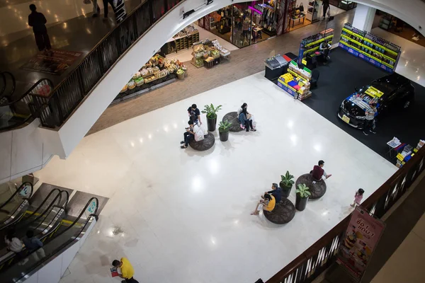 Chiangmai Tailândia Fevereiro 2019 Assento Descanso Dentro Festival Central Chiang — Fotografia de Stock