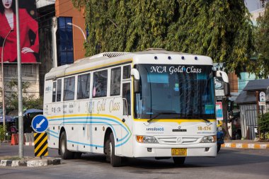 Chiangmai, Tayland - 16 Şubat 2019: Otobüs Nakhonchai hava. Fotoğraf Chiangmai otobüs istasyonu, Tayland.
