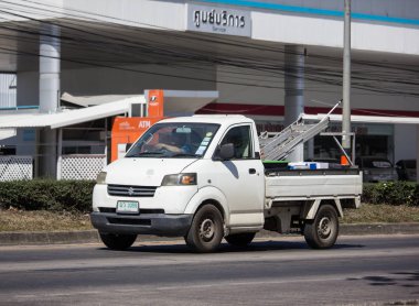 Chiangmai, Tayland - 4 Şubat 2019: Özel Suzuki Carry al araba. Fotoğraf Road'da yok 121 hakkında 8 km şehir merkezine Chiangmai Tayland.