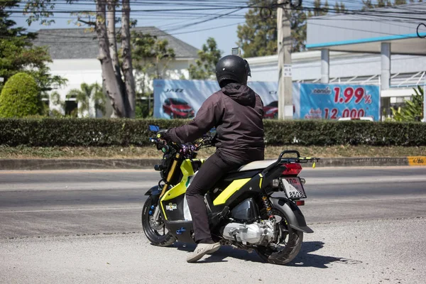 Chiangmai Tailândia Fevereiro 2019 Private Honda Motorcycle Zoomer Foto Estrada — Fotografia de Stock