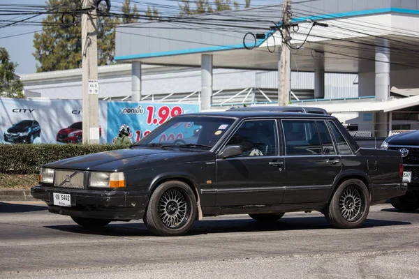 Chiangmai Tailândia Fevereiro 2019 Carro Particular Volvo 740Gl Foto Estrada — Fotografia de Stock