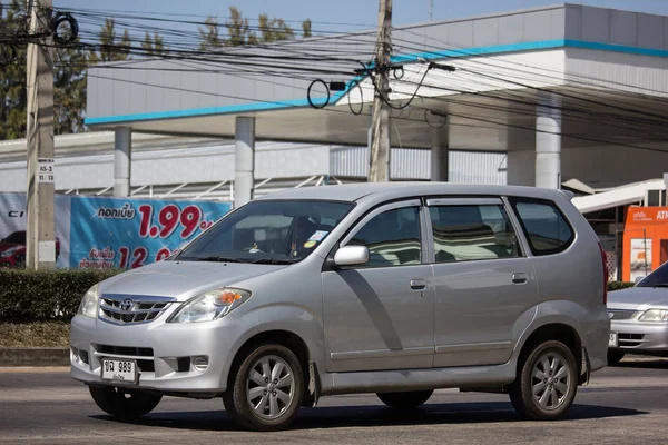 Chiangmai Tailândia Fevereiro 2019 Carro Privado Toyota Avanza Mini Suv — Fotografia de Stock