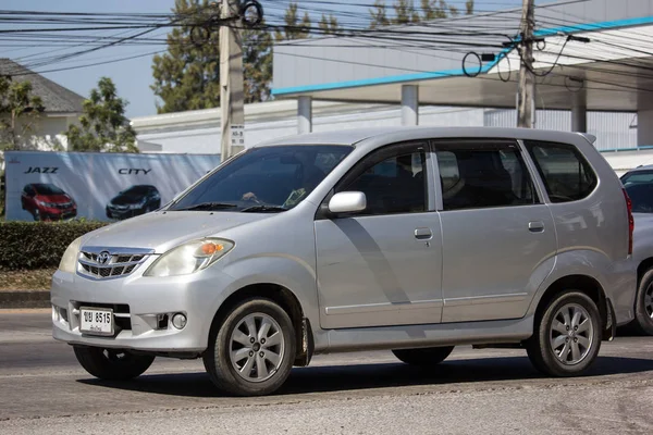 Chiangmai Tailândia Fevereiro 2019 Carro Privado Toyota Avanza Mini Suv — Fotografia de Stock