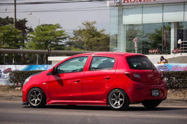 Private Eco car Mitsubishi Mirage — Stock Photo, Image