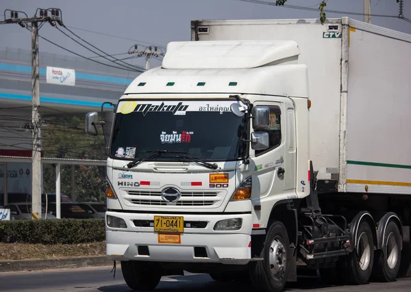 Container-LKW von thanaporn logistic für tesco lotus — Stockfoto