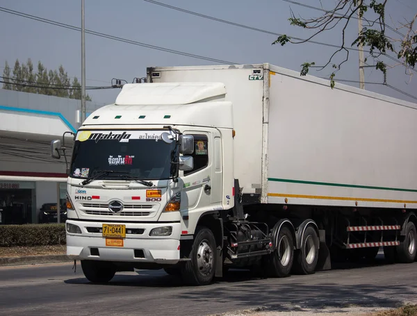 Container caminhão de Thanaporn Logística para Tesco lótus — Fotografia de Stock