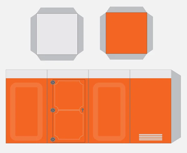 Papier toilette mobile Modèle, coupe et colle Vecteur et illustration — Image vectorielle