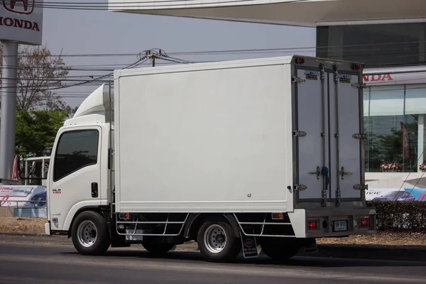 Camión contenedor frío para transporte de hielo —  Fotos de Stock