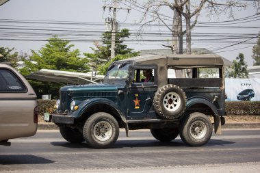 Eski Jeep özel araba.