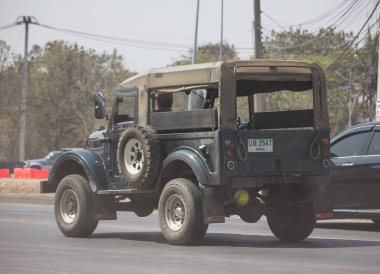 Eski Jeep özel araba.