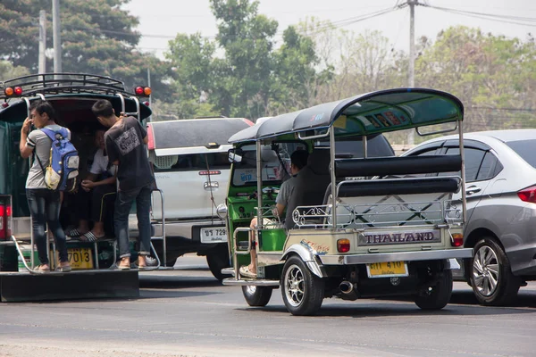 Tuk tuk taxi chiangmai Service in city and around. — Stock Photo, Image