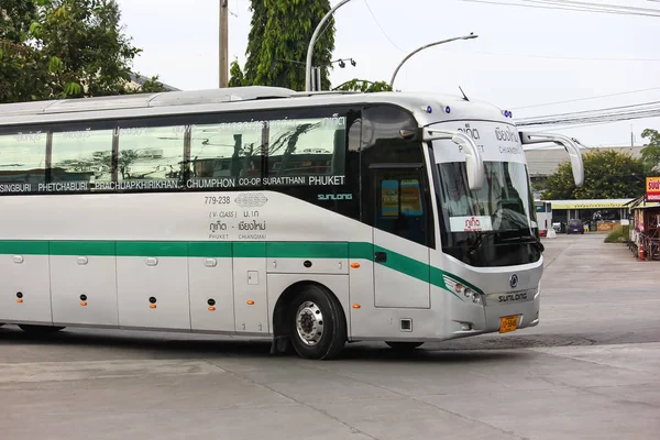 Sunlong 15 Meter bus of Greenbus company — Stock Photo, Image