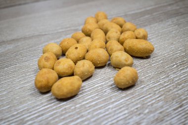 Gevrek fıstık atıştırmalık yakın