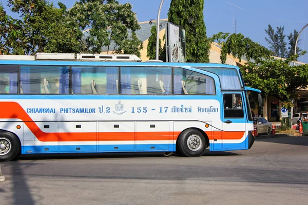 Autobús de la compañía Vintour. Ruta Phitsanulok y Chiangmai . — Foto de Stock