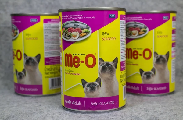 罐装我 o 猫食品 — 图库照片