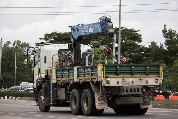 Caminhão guindaste privado Isuzu . — Fotografia de Stock