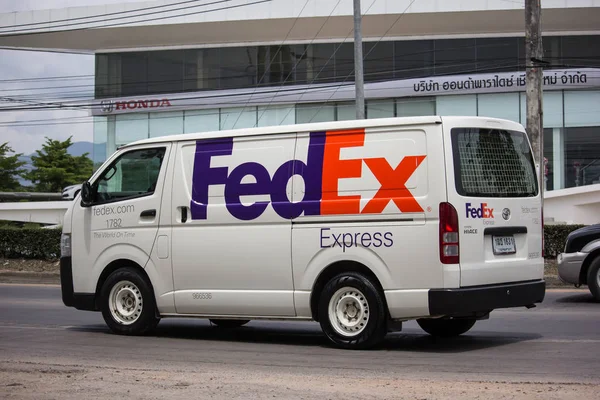 Fedex van logística . — Fotografia de Stock