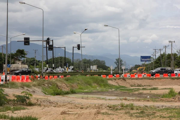 Construction of new road — Stock Photo, Image