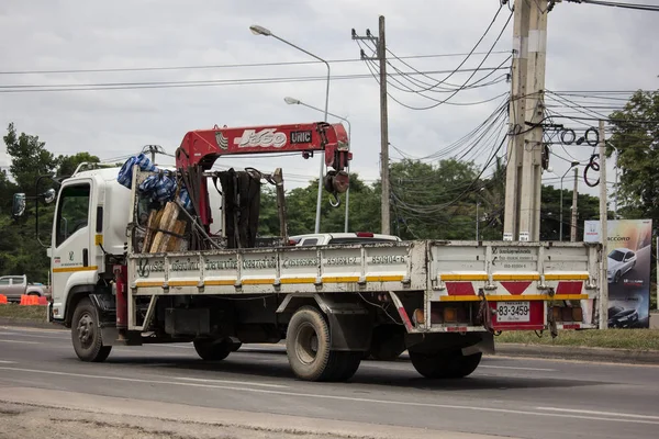 Camion grande con gru di Piboon Concrete . — Foto Stock