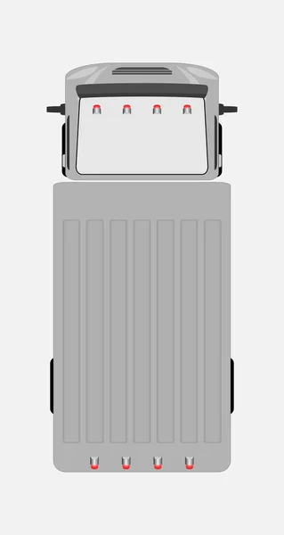 Bovenaanzicht van vrachtwagen vector — Stockvector