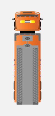 acil araba taşımak için üst görünümü Çekici kamyon