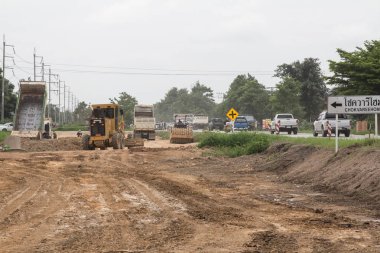  Cat 140k motor grader Şantiyede.