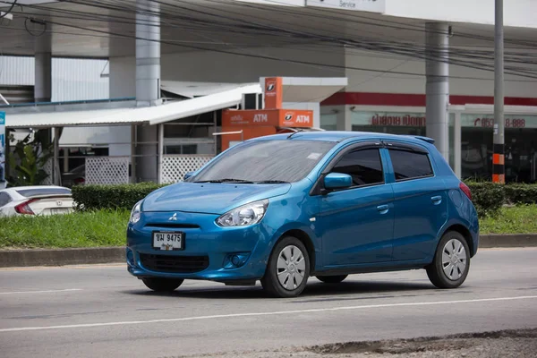 Eco coche privado Mitsubishi Mirage — Foto de Stock