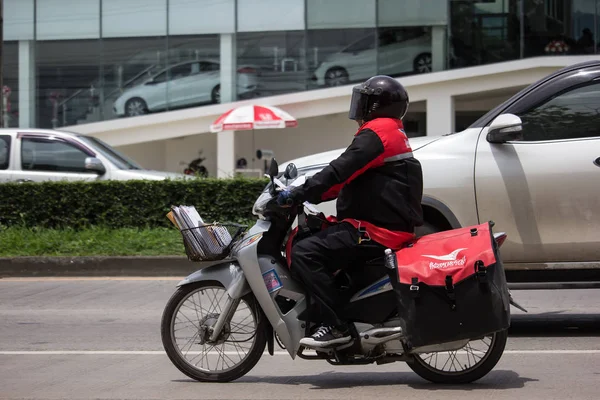 Cartero y Motercycle de Tailandia Post . — Foto de Stock