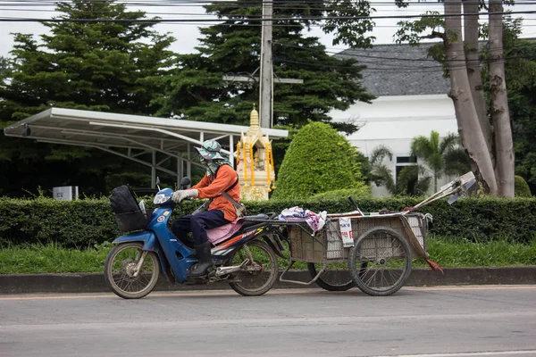 Prywatnego Honda Wave motocykl. — Zdjęcie stockowe