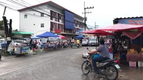 Chiangmai Thailandia Ottobre 2019 Mercato Phudoi Mercato Rurale Frangia Urbana — Video Stock