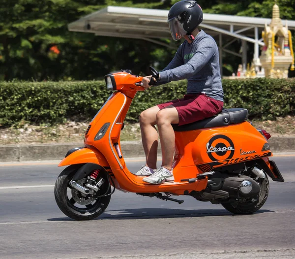 Chiangmai Thailand May 2020 Private Scooter Motorcycle Vespa Photo Road — Stock Photo, Image