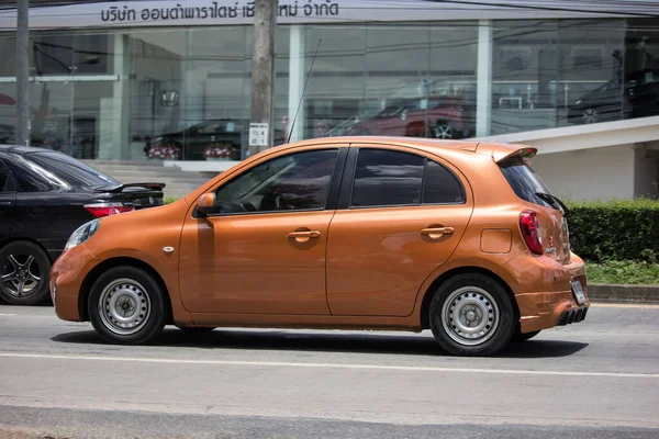 Chiangmai Thaïlande Juillet 2020 Eco Car Nissan March Sur Route — Photo