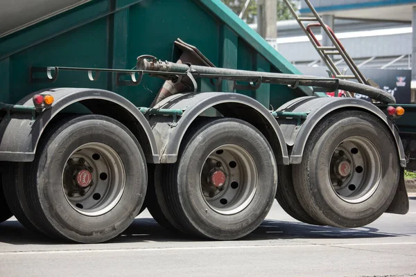 Chiangmai Thailand Juli 2020 Wiel Van Cement Vrachtwagen Weg 1001 — Stockfoto