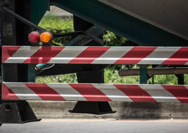 Red White Iron Truck Side Bumper — Stock Photo, Image