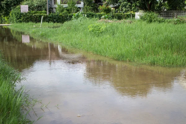 Inundación Camino Asfalto Depresión Monzónica — Foto de Stock