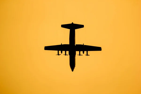 Big Military Transport Cargo Aircraft over sky