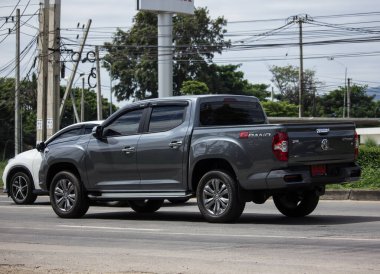 Chiangmai, Tayland - 10 Ekim 2020: Özel MG Extender kamyonet. Fotoğraf 121 no 'lu yolda, Chiangmai Tayland şehir merkezinden yaklaşık 8 km uzaklıkta..