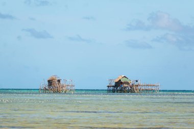 Stilts, Palawan Adası Filipinler Köyü