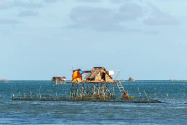 Stilts, Palawan Adası Filipinler Köyü