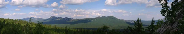 Bergfelsen Und Hänge Nationalpark Taganay Southern Ural Russland — Stockfoto