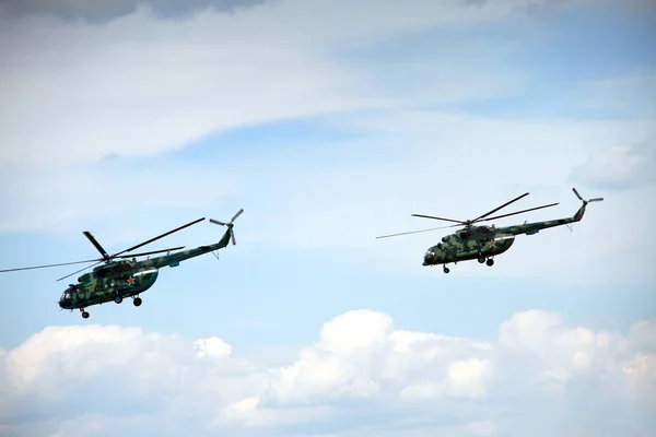 Helicóptero militar russo — Fotografia de Stock