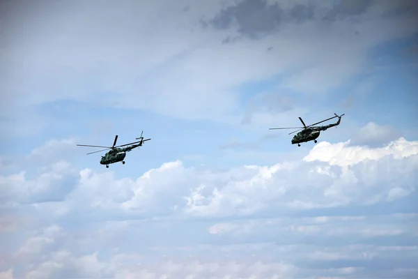 Helicóptero militar russo — Fotografia de Stock