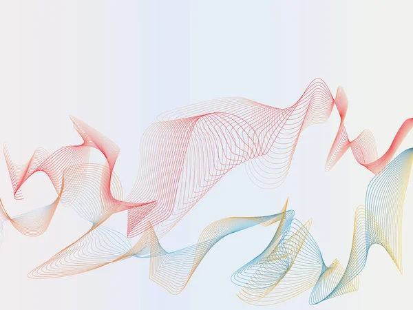 Soyut dalga geçmiş. Dalgalanma kılavuz. Vektör çizim