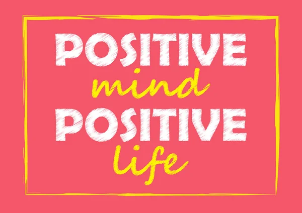 Zihin olumlu pozitif hayat. İlham alıntı olduğunu. Stil kartvizit