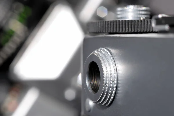 Retro film kamera izleyici. Sığ derinlik-in tarla