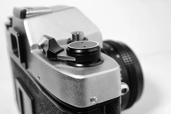 Vintage Camera Film Rewinder Hefboom Ondiepe Scherptediepte — Stockfoto