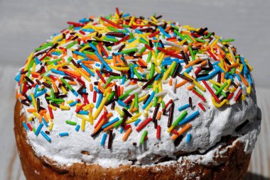 Fudge ve pansuman ile Paskalya pastası festival için hazırlanan