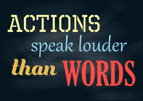 Âyinesi iştir kişinin lafa bakılmaz. Vintage olumlu kavram bildirimi. Vektör çizimi