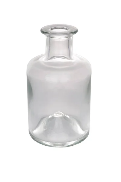Винтажная Аптекарская Бутылка Белом Фоне — стоковое фото